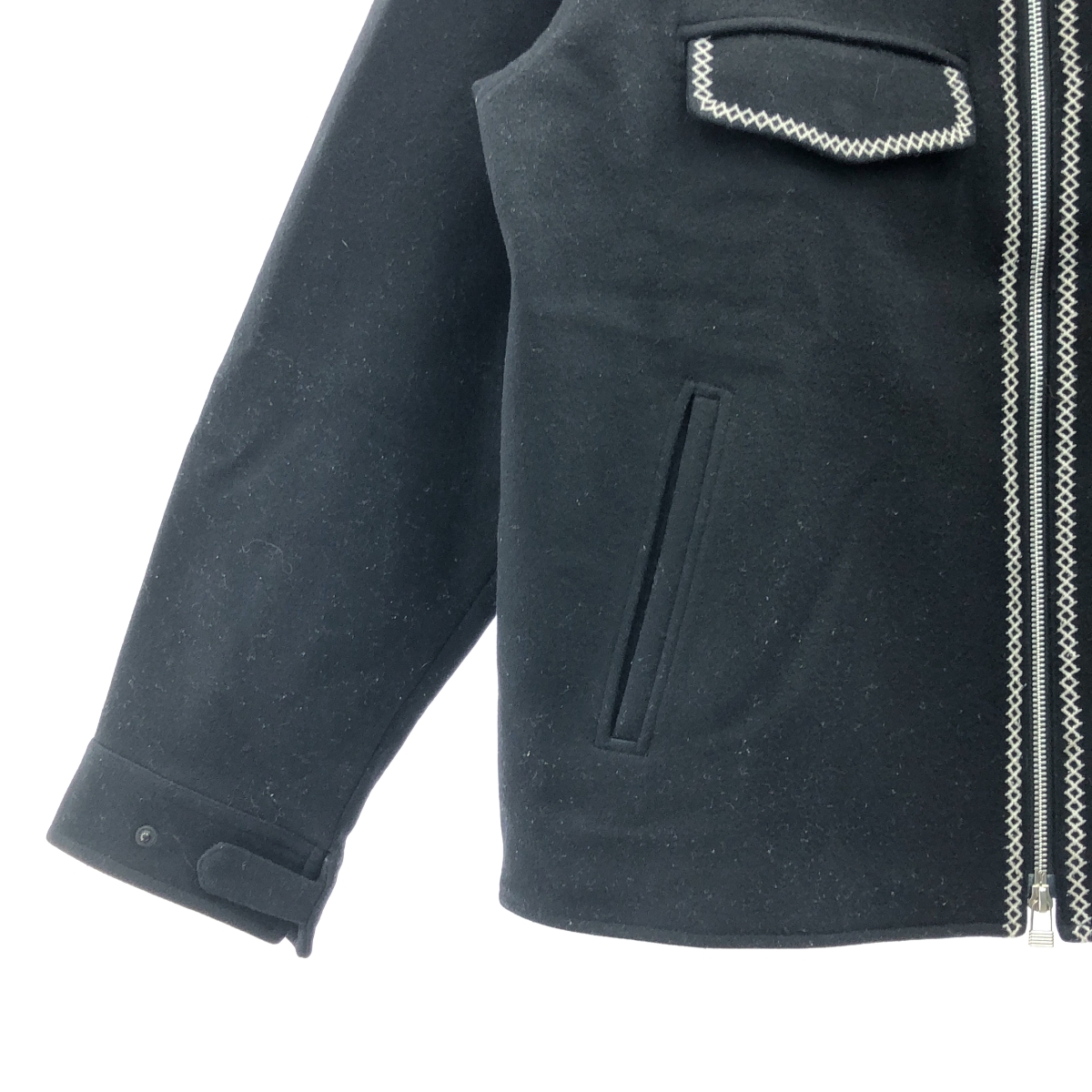 SON OF THE CHEESE / サノバチーズ Cross Stitch Jkt ウール ジップ ジャケット