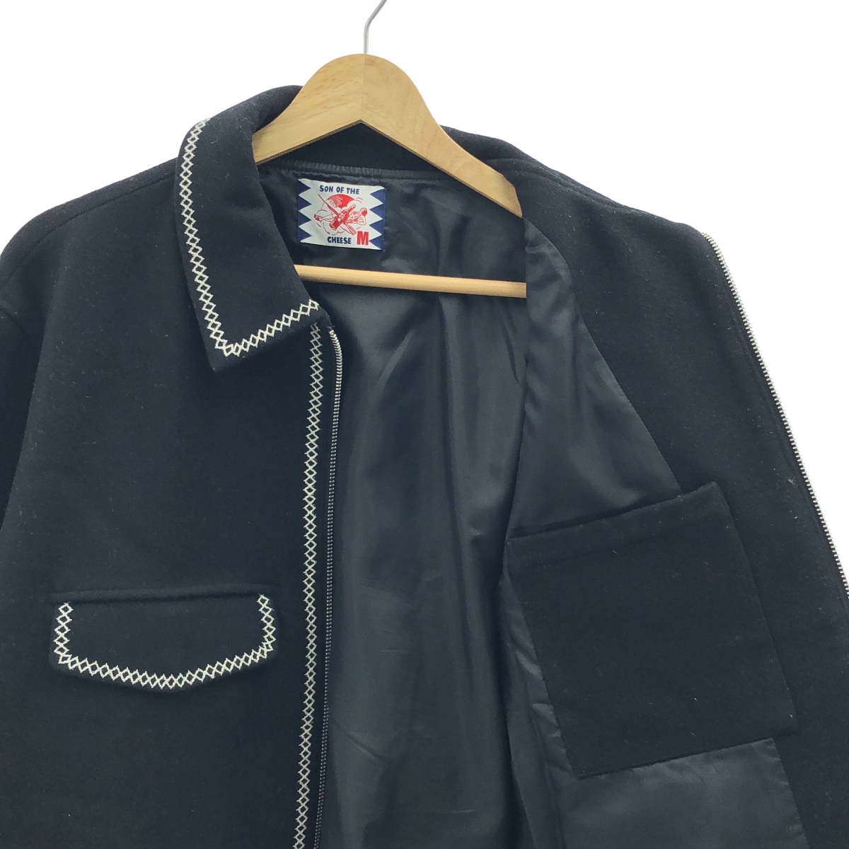 SON OF THE CHEESE / サノバチーズ Cross Stitch Jkt ウール ジップ ジャケット
