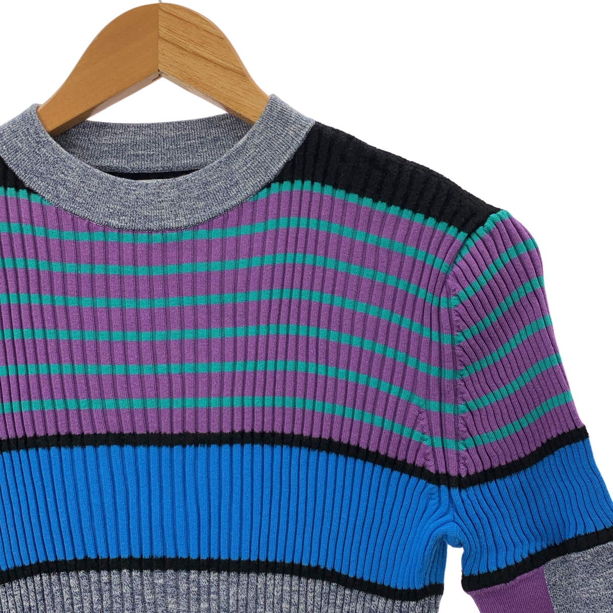 AKANE UTSUNOMIYA / アカネウツノミヤ マルチボーダー ショート スリーブ ニット