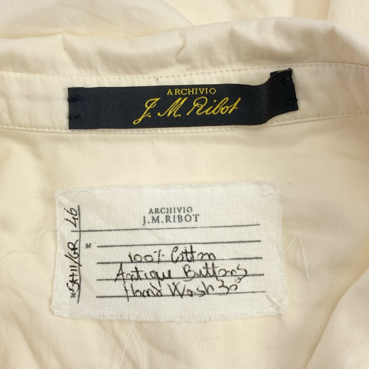 ARCHIVIO J.M.Ribot / アルキビオジェイエムリボット 5H11/GR / cotton shirt / ボタンダウンシャツ
