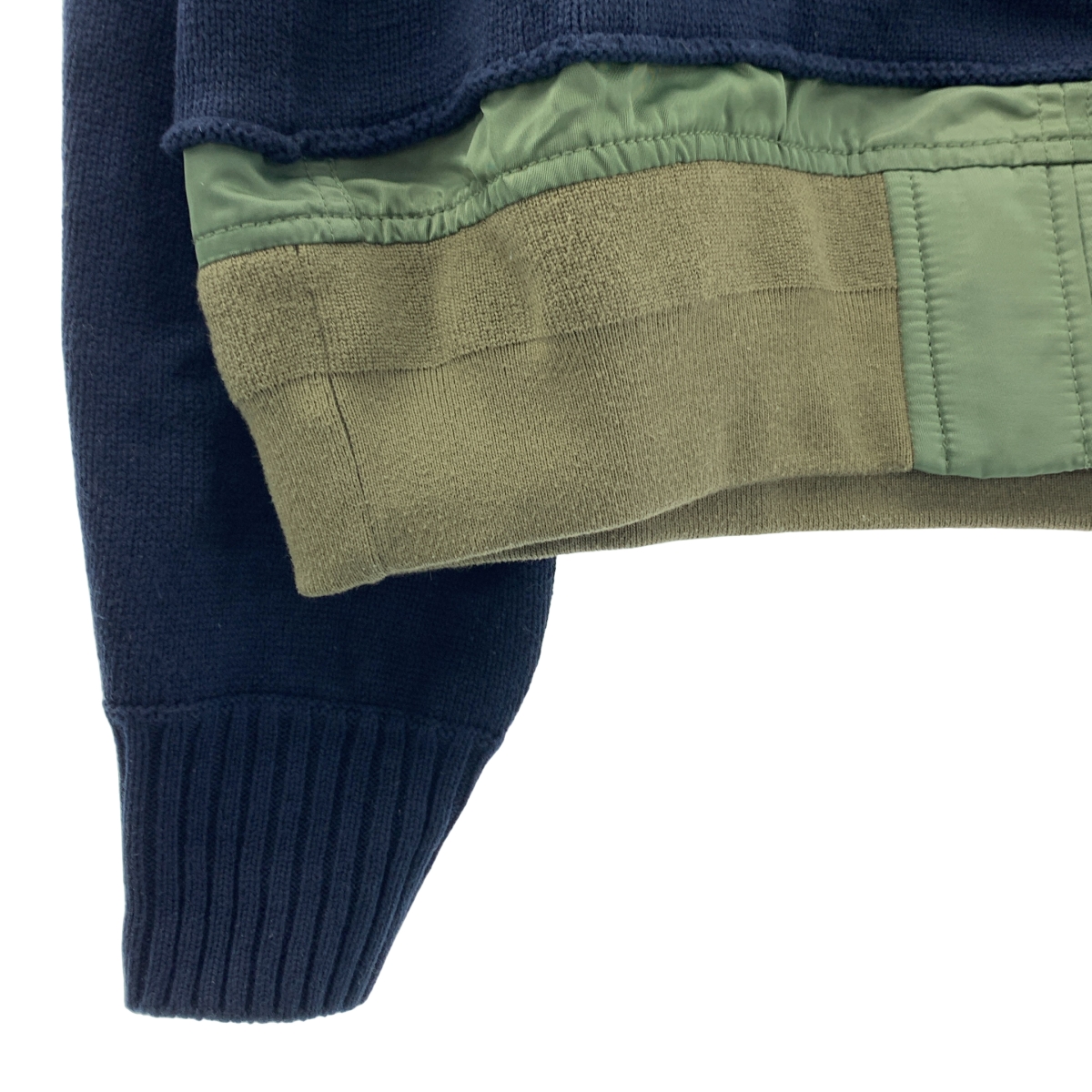 sacai / サカイ MA-1 KNIT BLOUSON SWEATER / ドッキング ブルゾン ニット プルオーバー