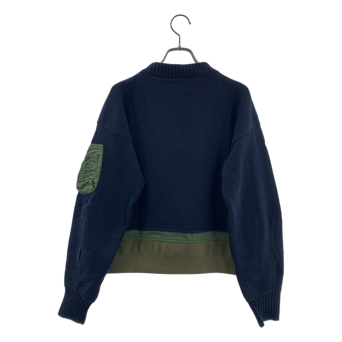 sacai / サカイ MA-1 KNIT BLOUSON SWEATER / ドッキング ブルゾン ニット プルオーバー