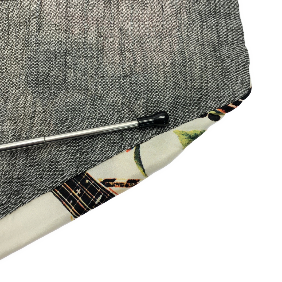 GEOFFREY B.SMALL / ジェフリーBスモール silk handmade trapezoid scarf / 総柄 シルク ストール スカーフ