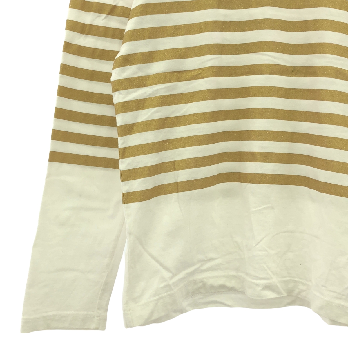 COMME des GARCONS HOMME PLUS / コムデギャルソンオムプリュス コットン ラメ ボーダー クルーネック カットソー