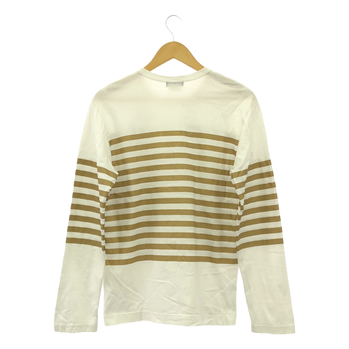 COMME des GARCONS HOMME PLUS / コムデギャルソンオムプリュス コットン ラメ ボーダー クルーネック カットソー