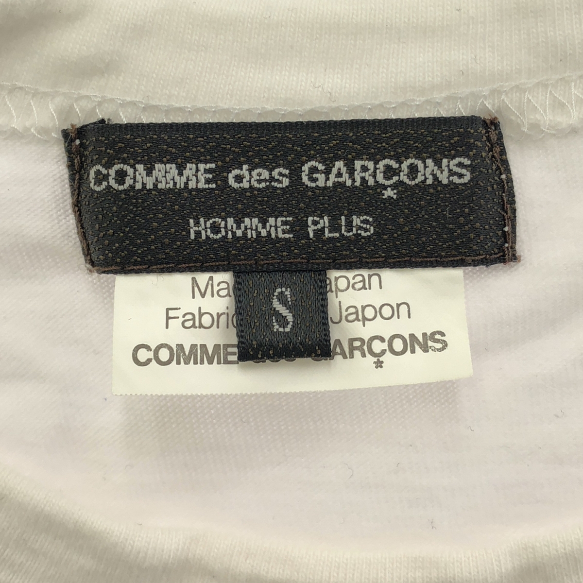 COMME des GARCONS HOMME PLUS / コムデギャルソンオムプリュス コットン ラメ ボーダー クルーネック カットソー