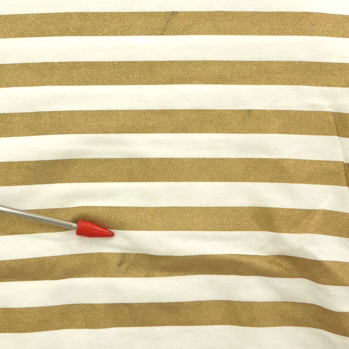 COMME des GARCONS HOMME PLUS / コムデギャルソンオムプリュス コットン ラメ ボーダー クルーネック カットソー