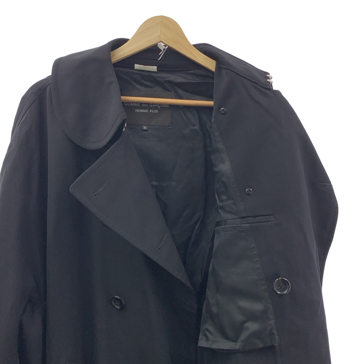 COMME des GARCONS HOMME PLUS / コムデギャルソンオムプリュス ジップディテール ダブルブレスト ウール コート