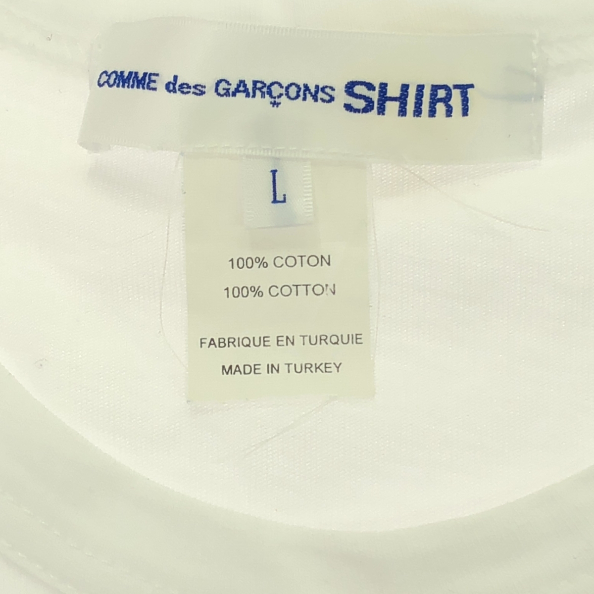 COMME des GARCONS SHIRT / コムデギャルソンシャツ クルーネック スリット ロング Tシャツ カットソー