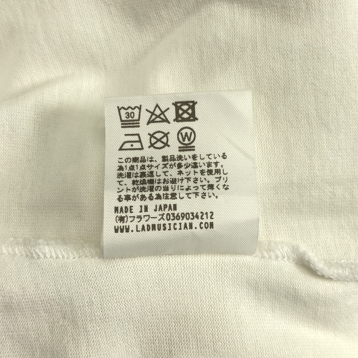 LAD MUSICIAN / ラッドミュージシャン スマイル プリント Tシャツ