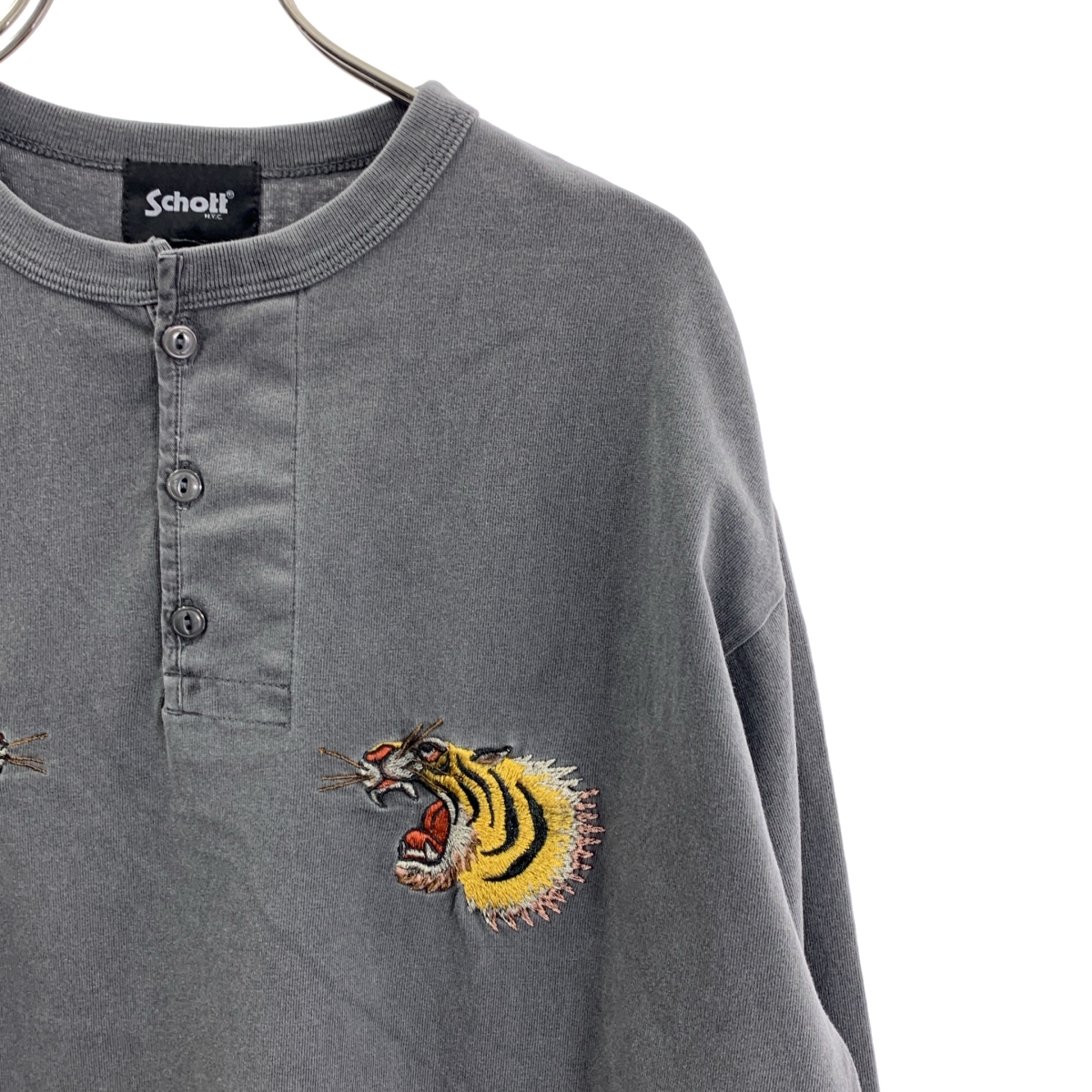 SCHOTT / ショット SOUVENIR LS T-SHIRT/スーベニア LS Tシャツ 顔虎