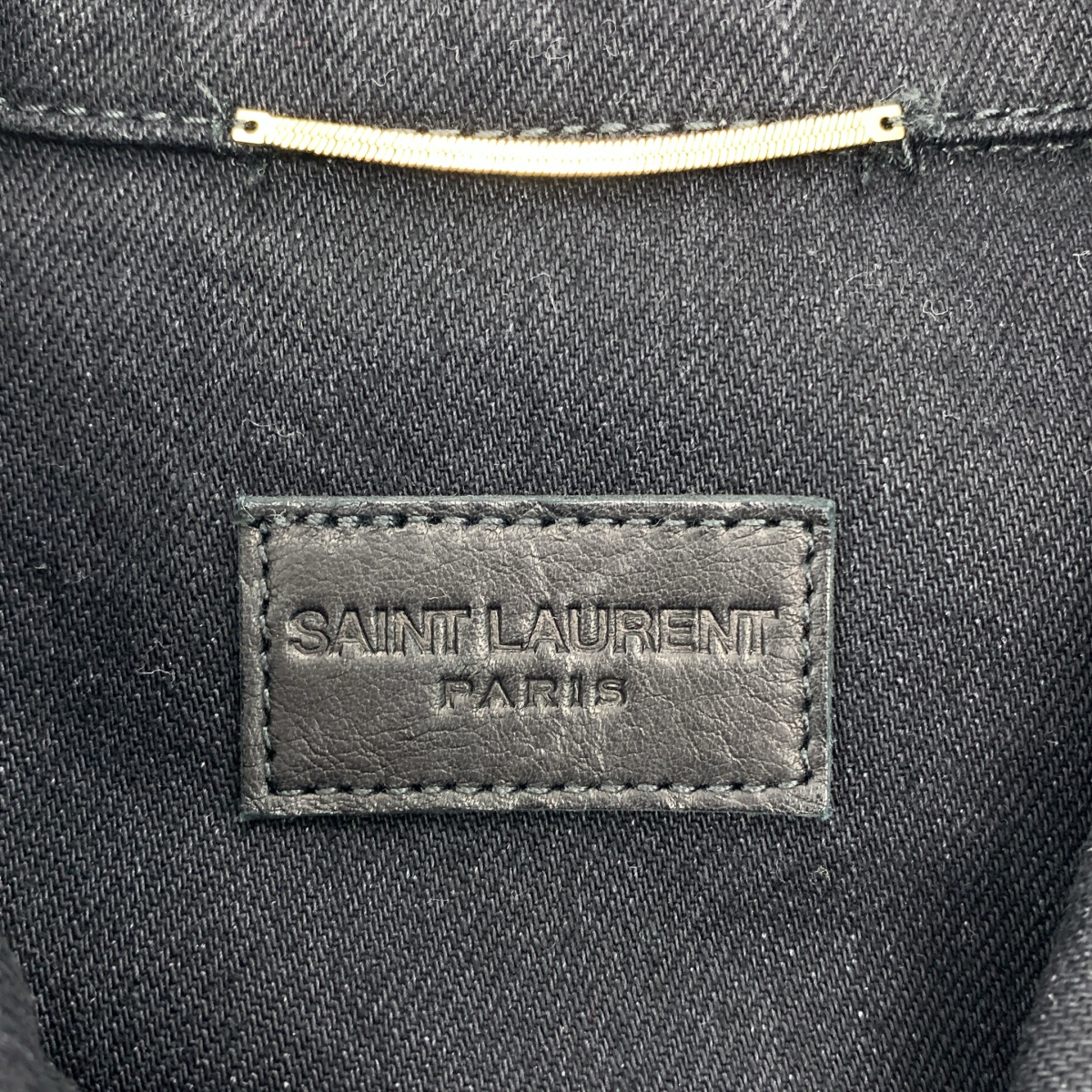 SAINT LAURENT PARIS / サンローランパリ ロゴボタン デニム トラッカー ジャケット