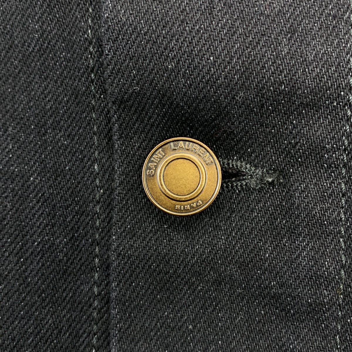 SAINT LAURENT PARIS / サンローランパリ ロゴボタン デニム トラッカー ジャケット