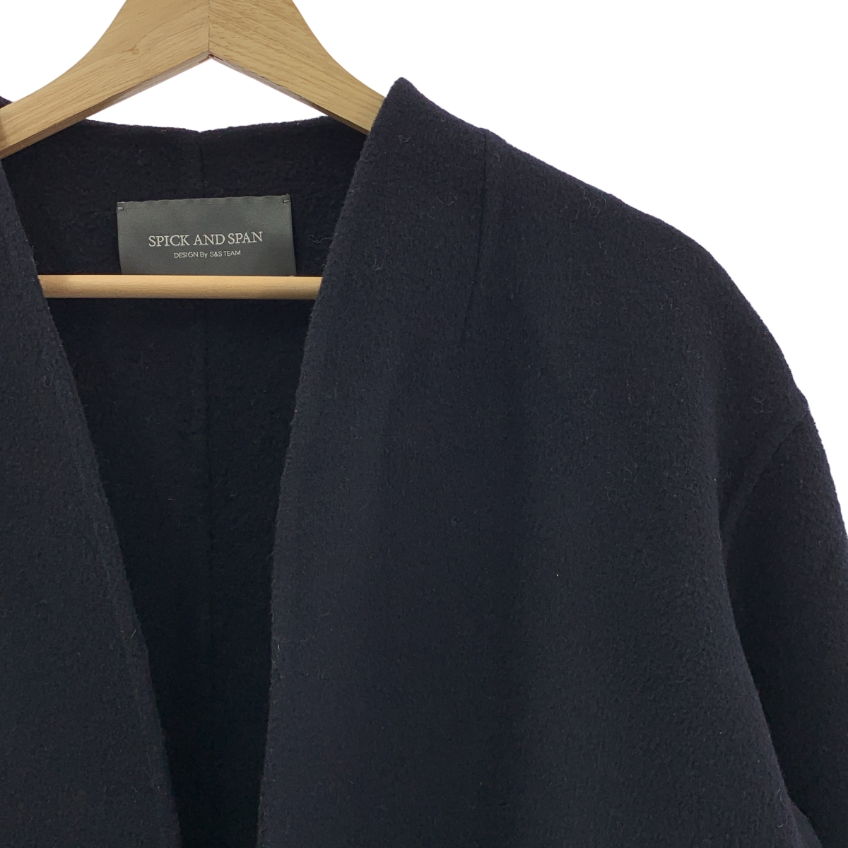 Spick and Span / スピックアンドスパン Wフェイススタンドノーカラーコート