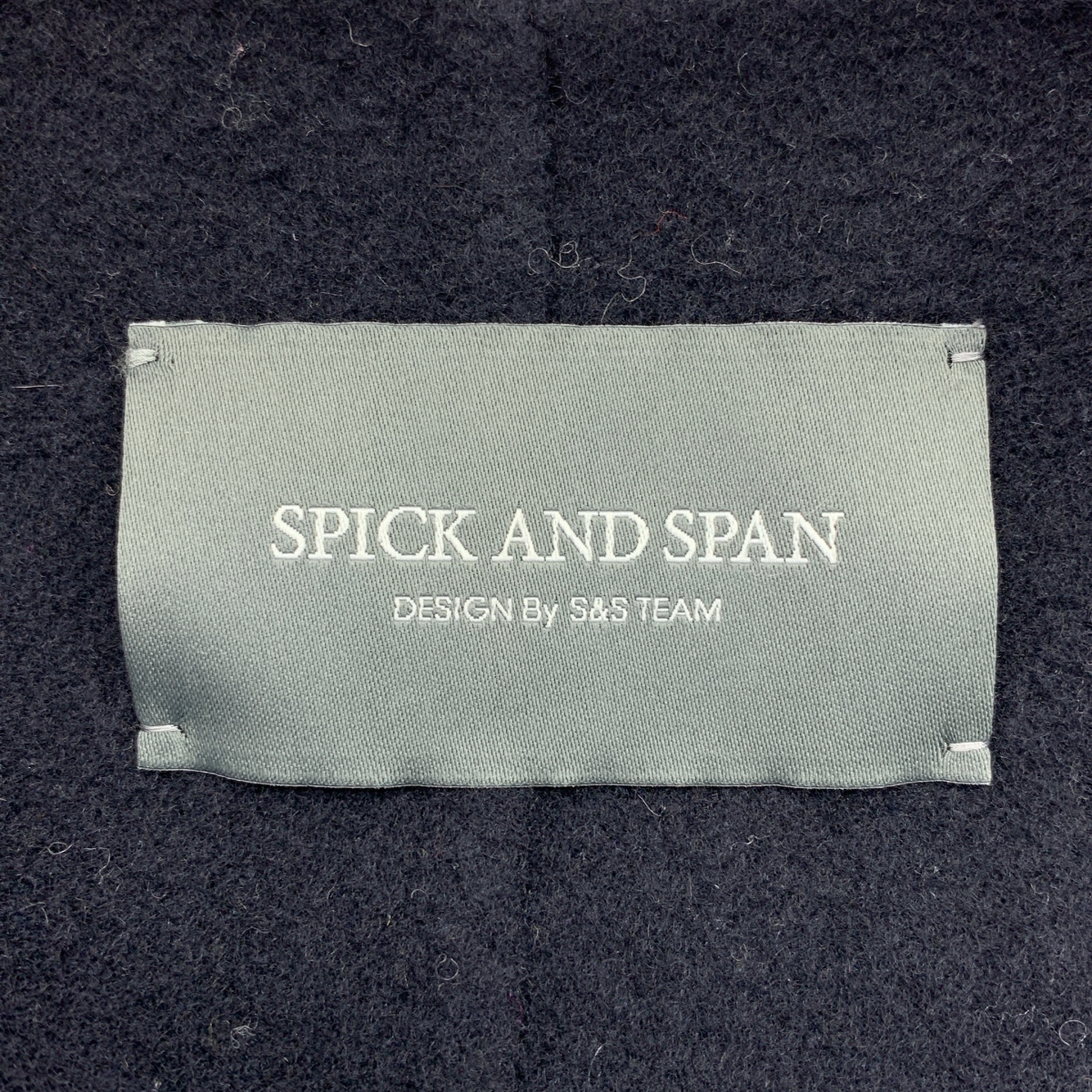 Spick and Span / スピックアンドスパン Wフェイススタンドノーカラーコート