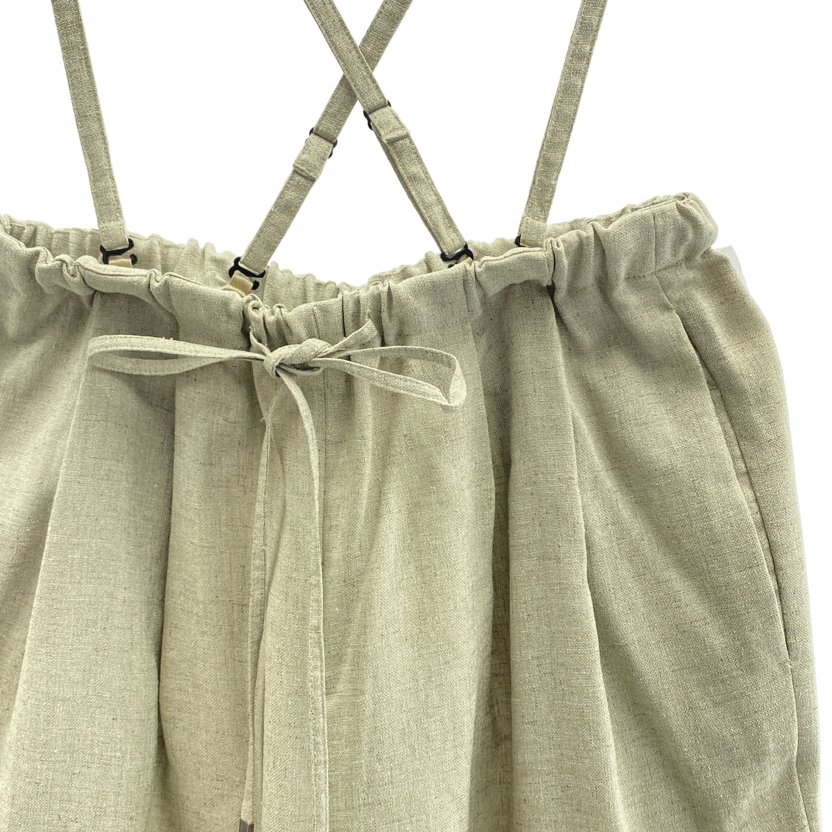 ENFOLD / エンフォルド リネンライクワイドゴム TROUSERS リネン ワイドパンツ