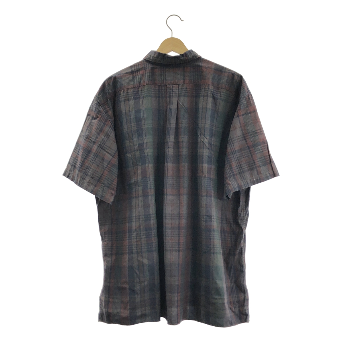 CIOTA / シオタ Regular Collar Short Sleeve Shirt チェック 半袖シャツ