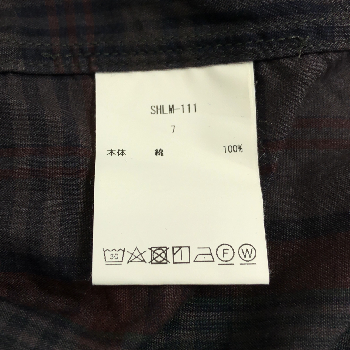 CIOTA / シオタ Regular Collar Short Sleeve Shirt チェック 半袖シャツ