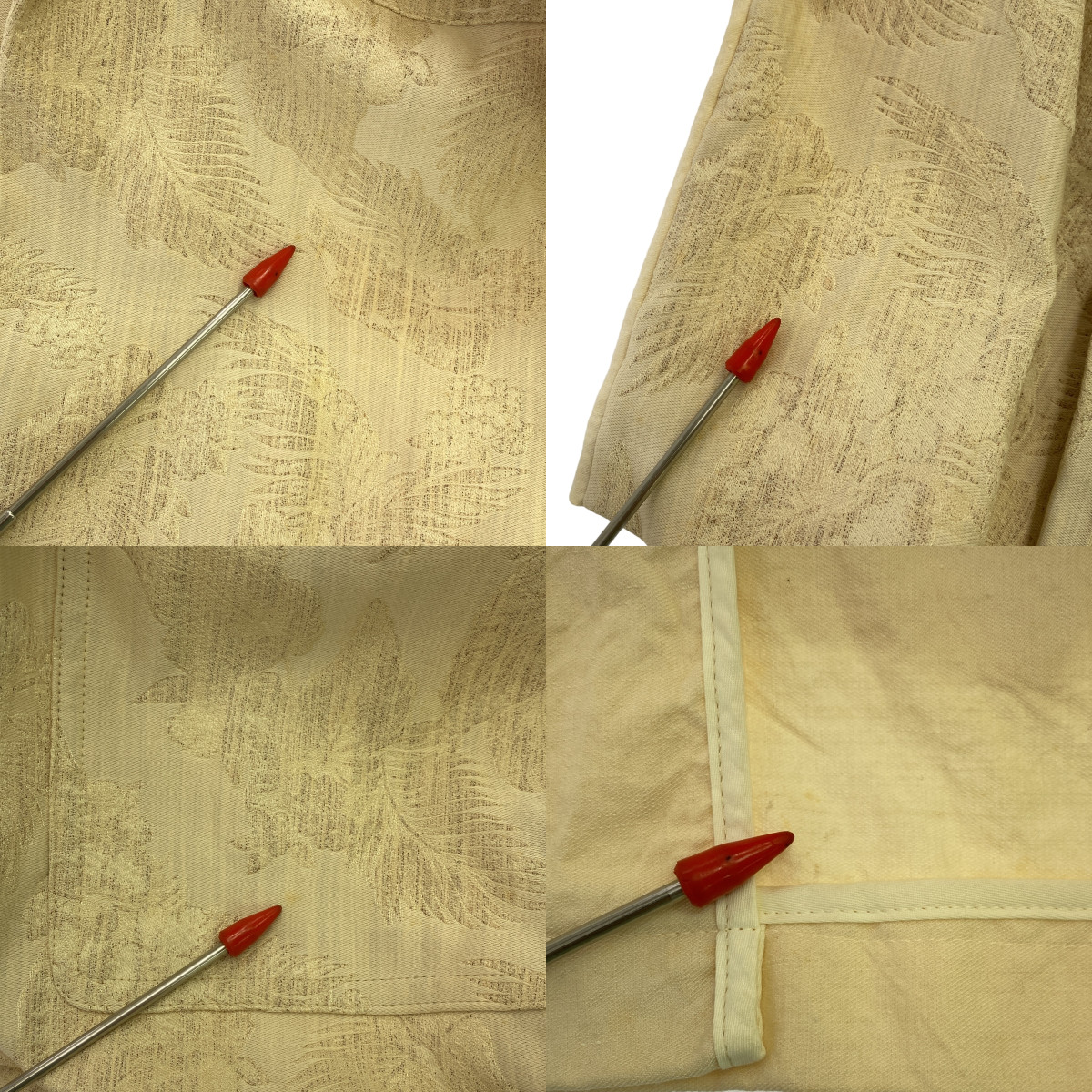 DRIES VAN NOTEN / ドリスヴァンノッテン ボタニカル ゴブラン スリーブ切替 ボタンレス コート