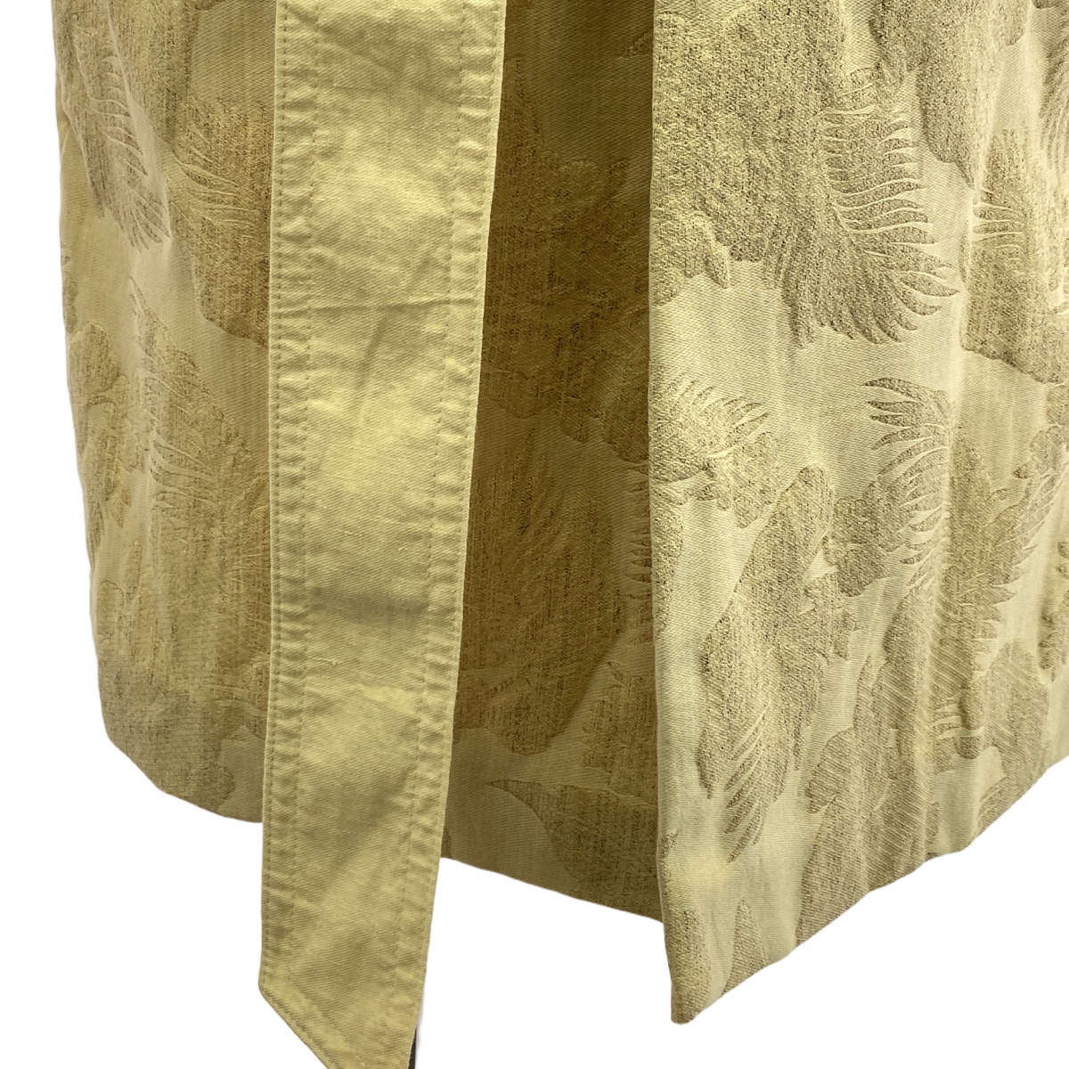 DRIES VAN NOTEN / ドリスヴァンノッテン ボタニカル ゴブラン スリーブ切替 ボタンレス コート