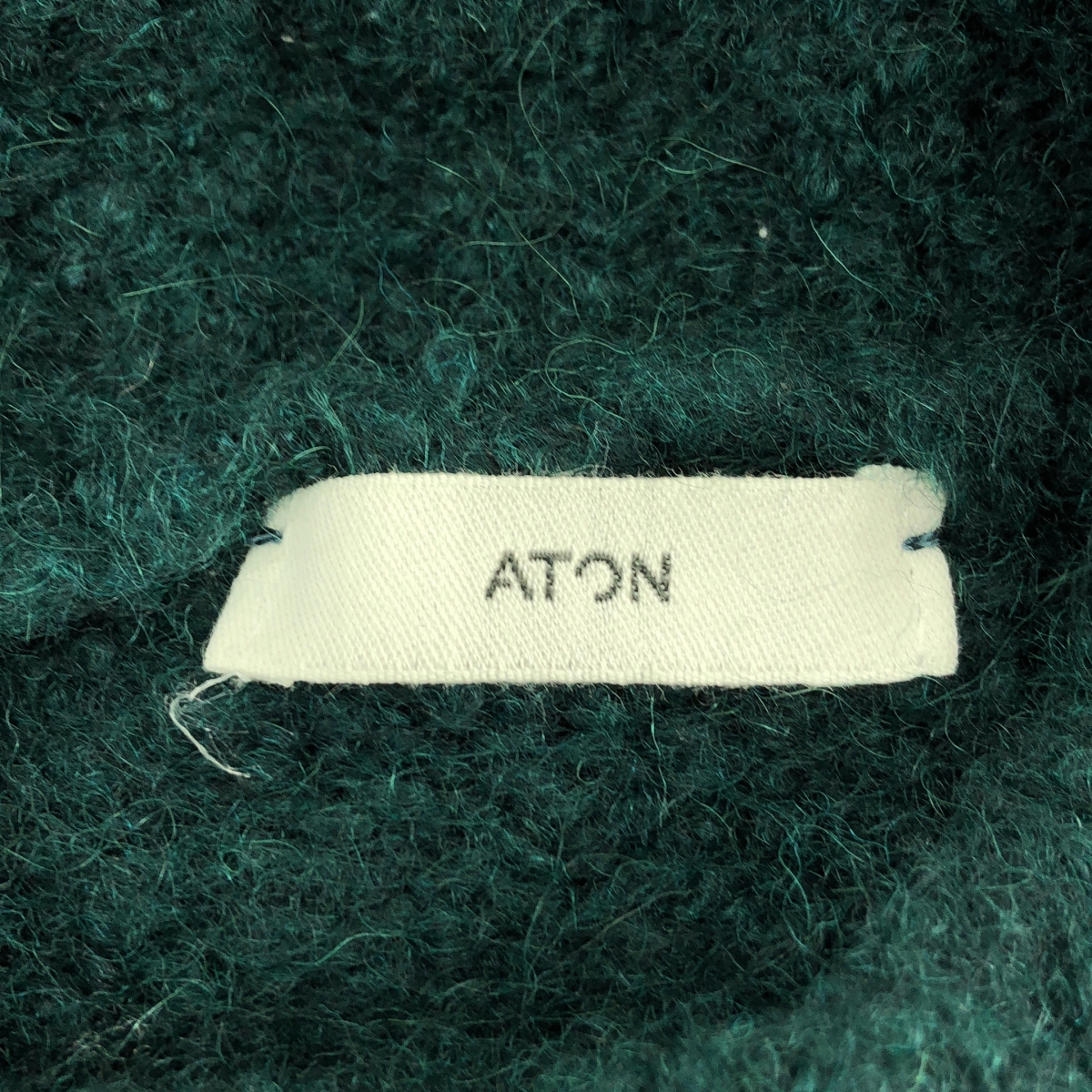 ATON / エイトン アルパカ ウール オーバーサイズ クルーネックニット