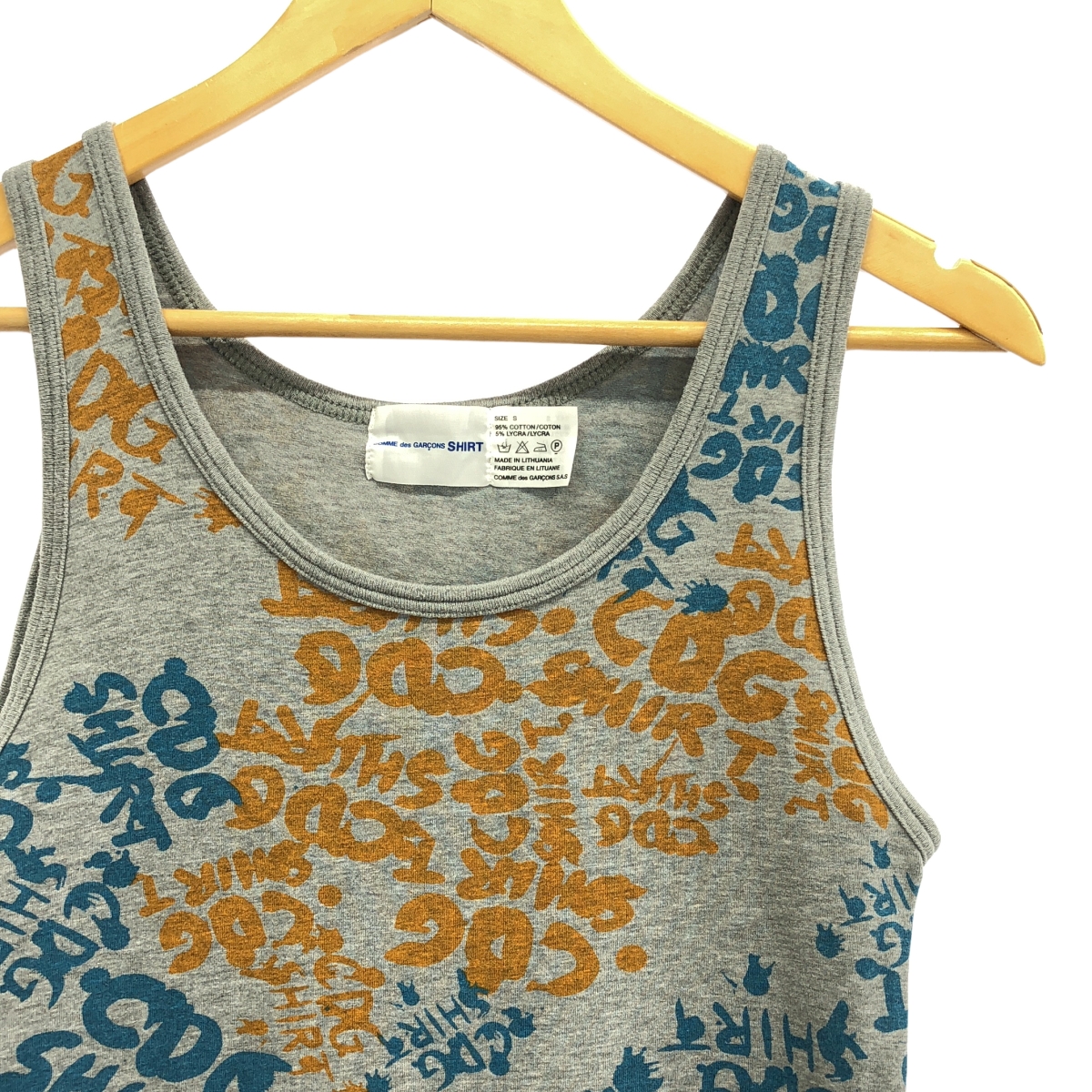 COMME des GARCONS SHIRT / コムデギャルソンシャツ 総柄 ロング カットソー タンクトップ