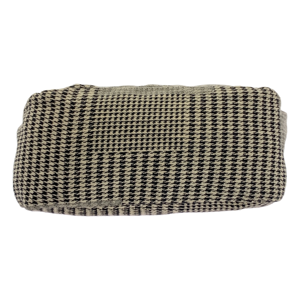 Y's / ワイズヨウジヤマモト コットン 千鳥格子 レザー 切替 ショルダーバッグ