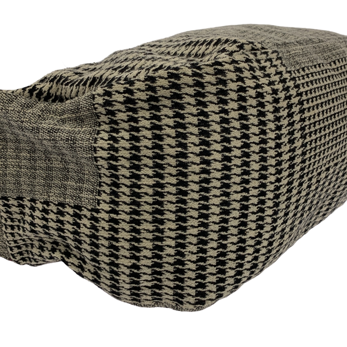 Y's / ワイズヨウジヤマモト コットン 千鳥格子 レザー 切替 ショルダーバッグ