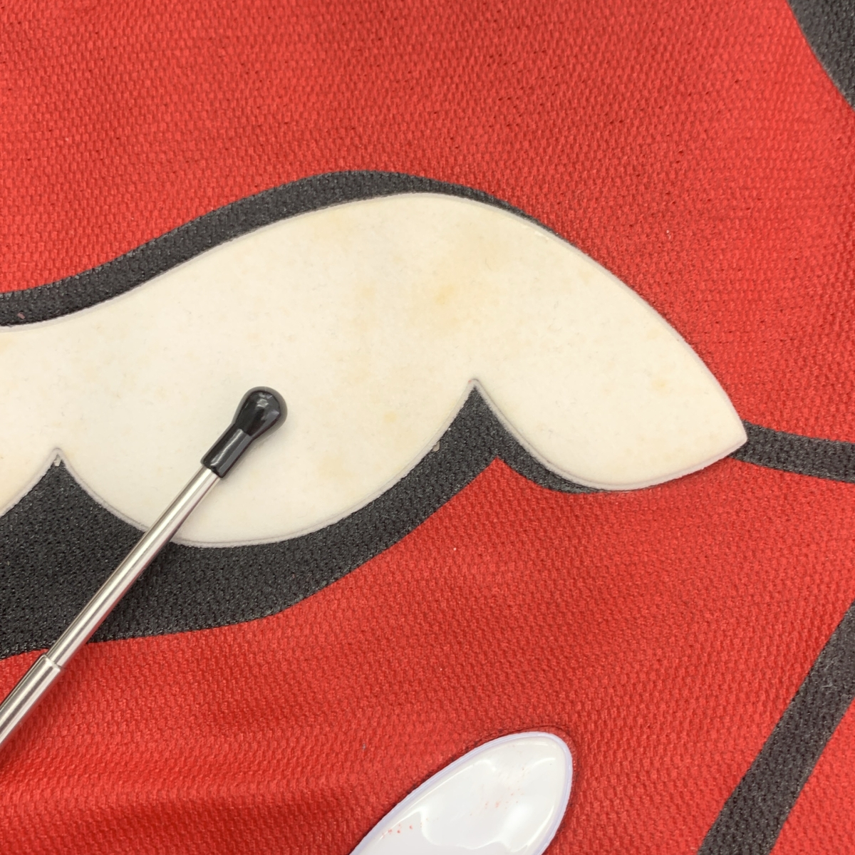 COMME des GARCONS HOMME PLUS / コムデギャルソンオムプリュス ×The Rolling Stones リップ&タン プリント ポリエステル Tシャツ