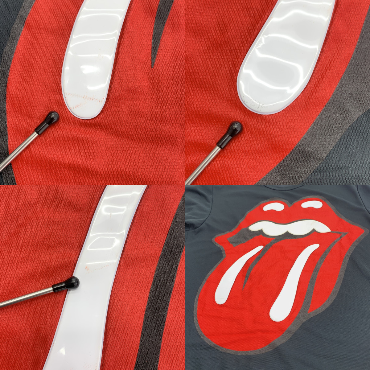 COMME des GARCONS HOMME PLUS / コムデギャルソンオムプリュス ×The Rolling Stones リップ&タン プリント ポリエステル Tシャツ