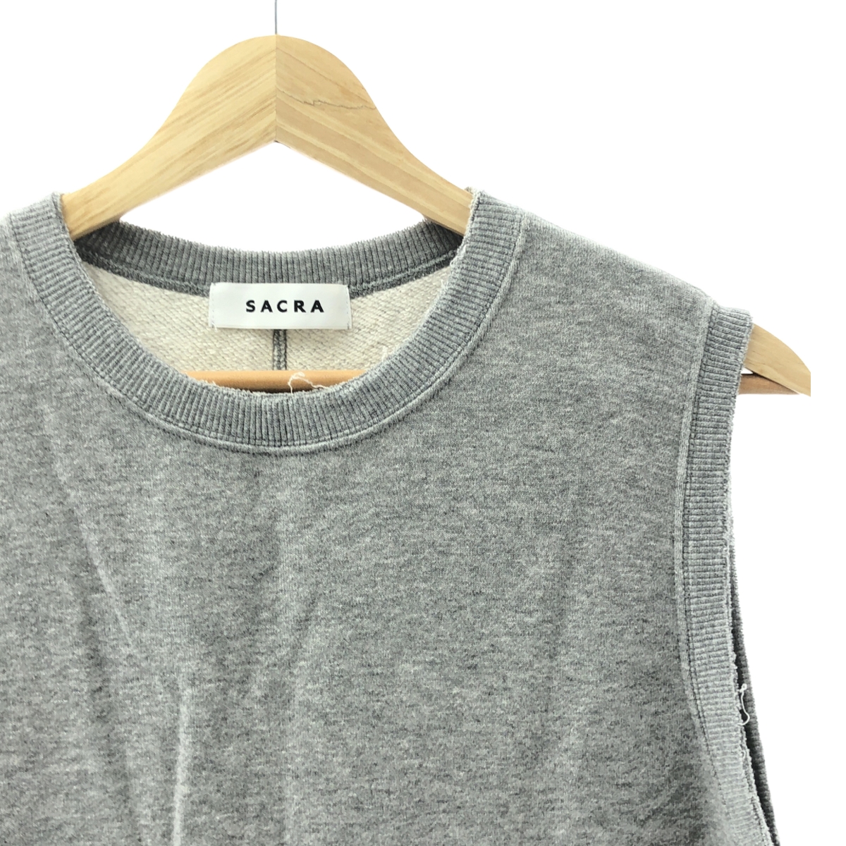 SACRA / サクラ FINE FLEECY OP 裏毛 スウェット ノースリーブ ワンピース