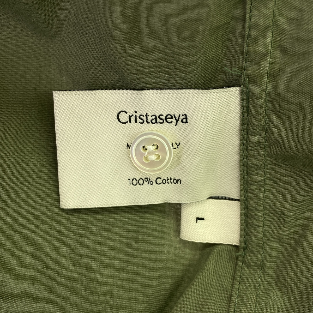 Cristaseya / クリスタセヤ コットン オーバーサイズ シャツ