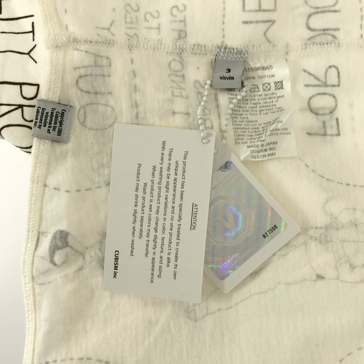 visvim / ビズビム SUBLIG TEE S/S Q.P. 18/1空紡天竺 カットソー Tシャツ