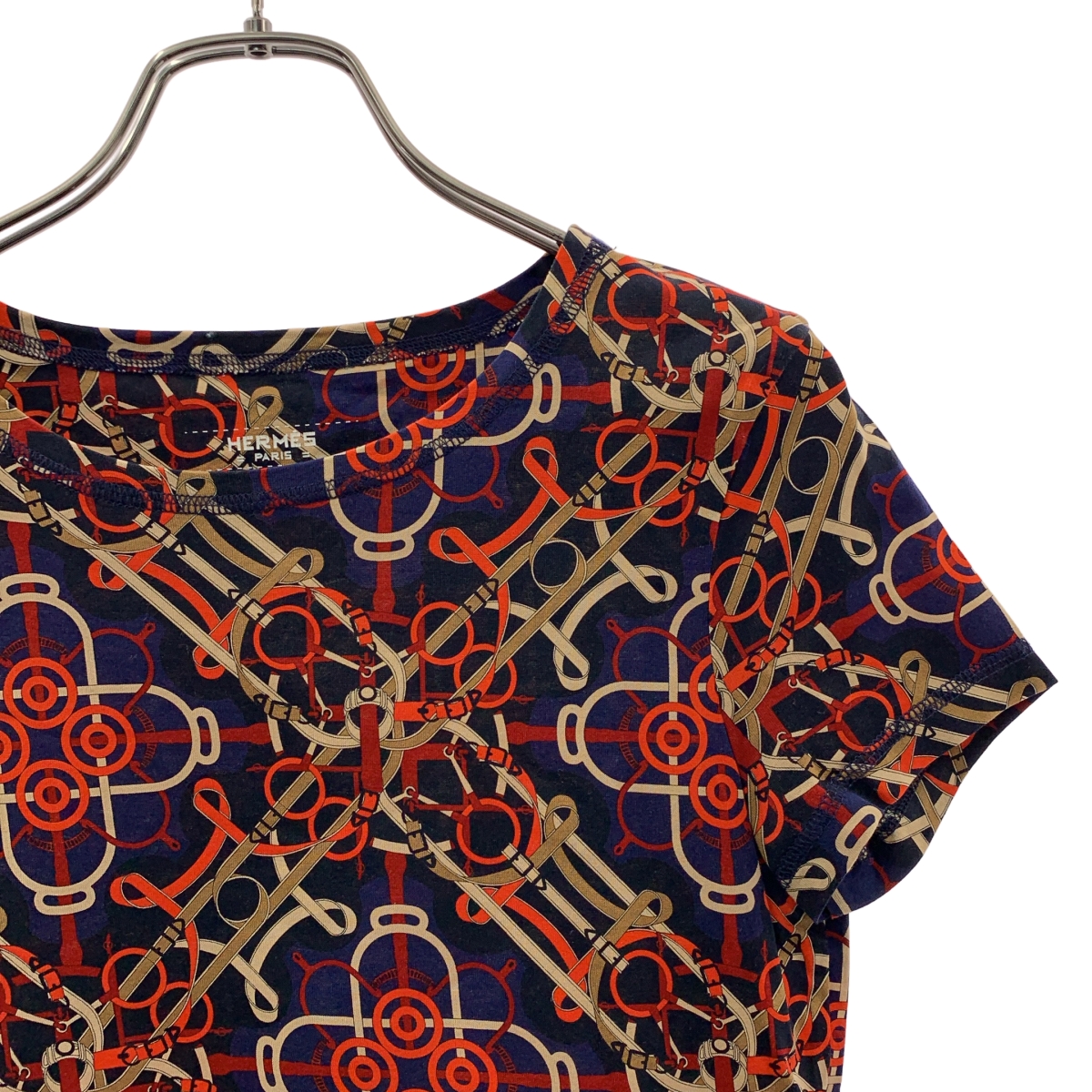 HERMES / エルメス コットン 総柄 Tシャツ