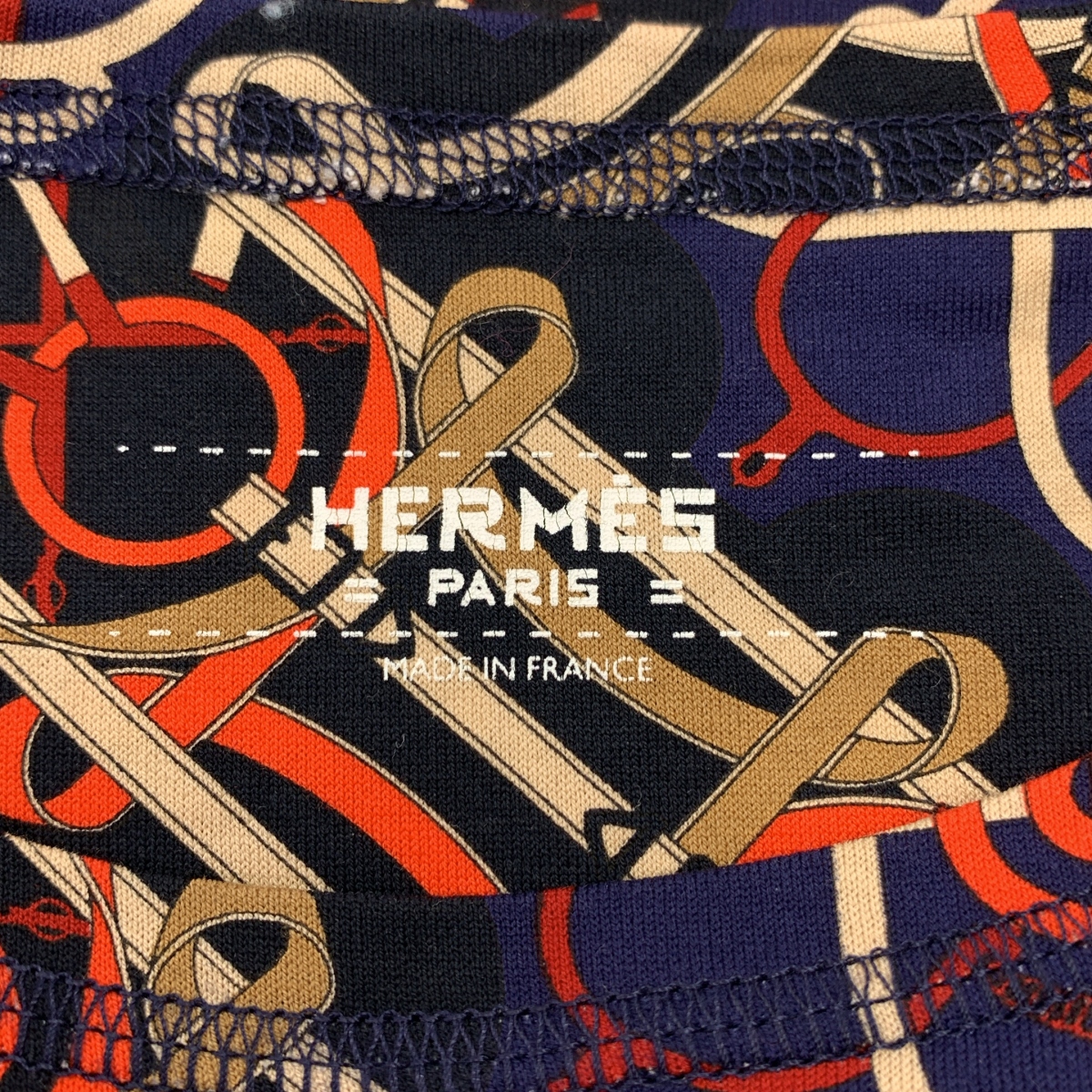 HERMES / エルメス コットン 総柄 Tシャツ