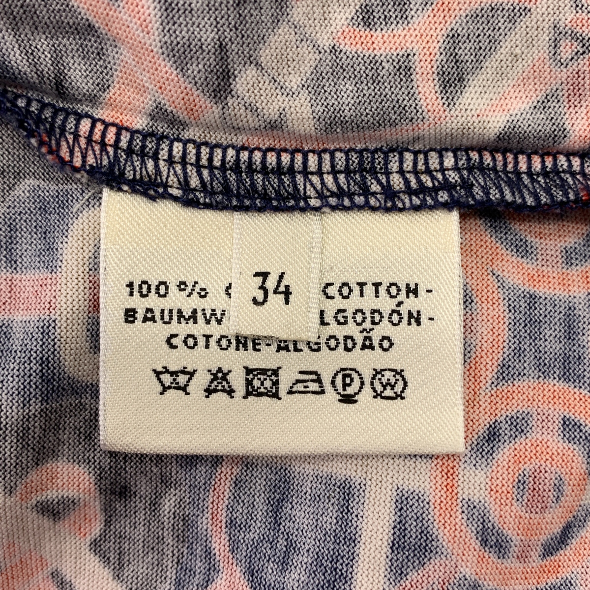 HERMES / エルメス コットン 総柄 Tシャツ