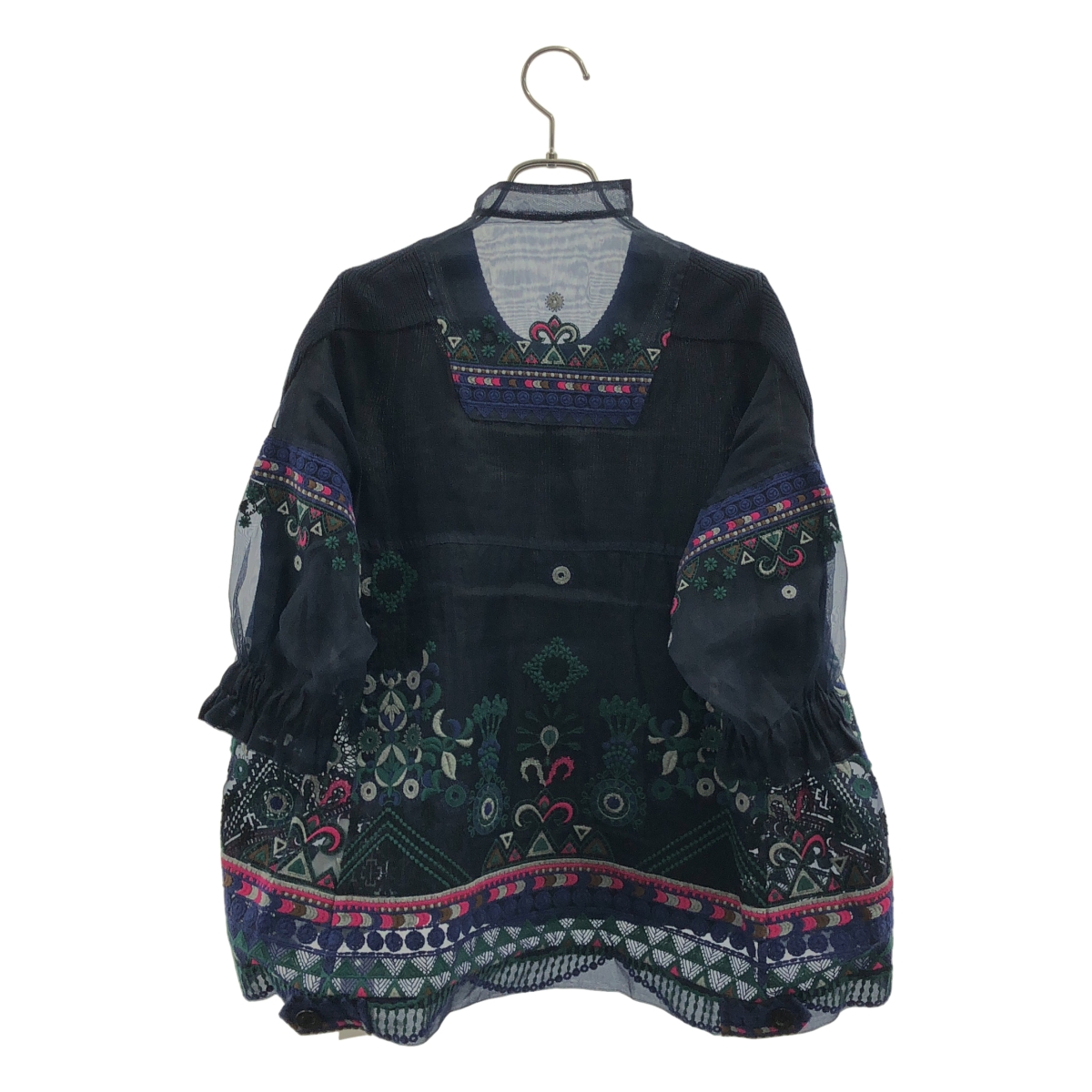 sacai / サカイ エンブロイダリー シアー 切替 ニット