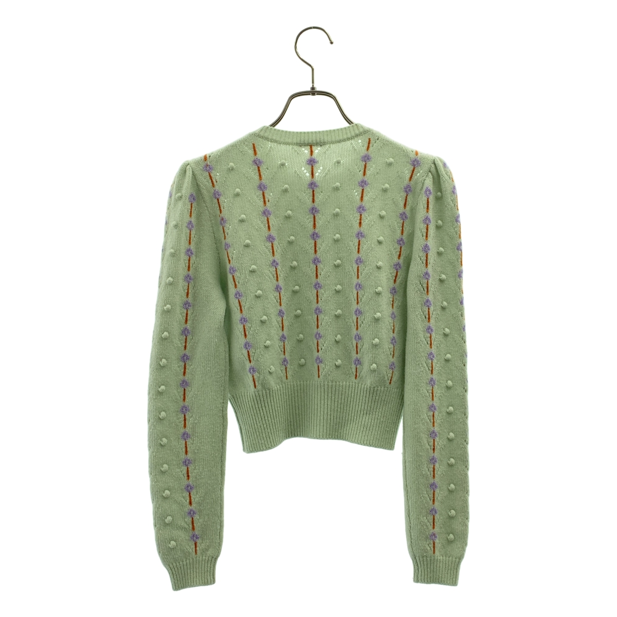 miu miu / ミュウミュウ フラワーモチーフ カシミヤ クルーネックニット