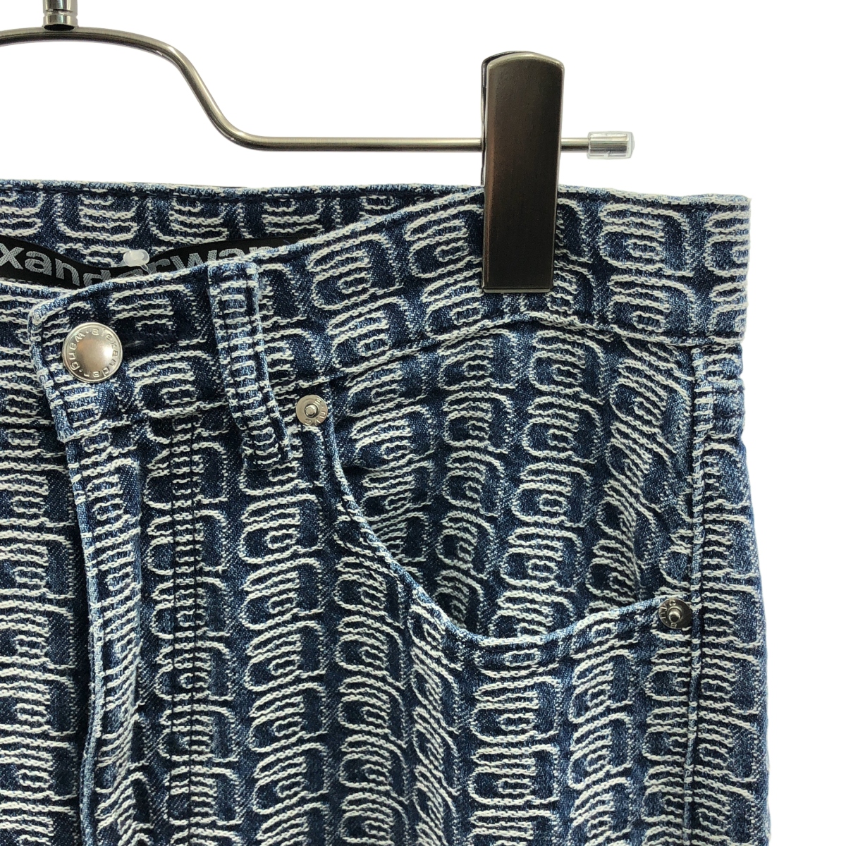 ALEXANDER WANG / アレキサンダーワン ロゴ 総柄 デニム パンツ