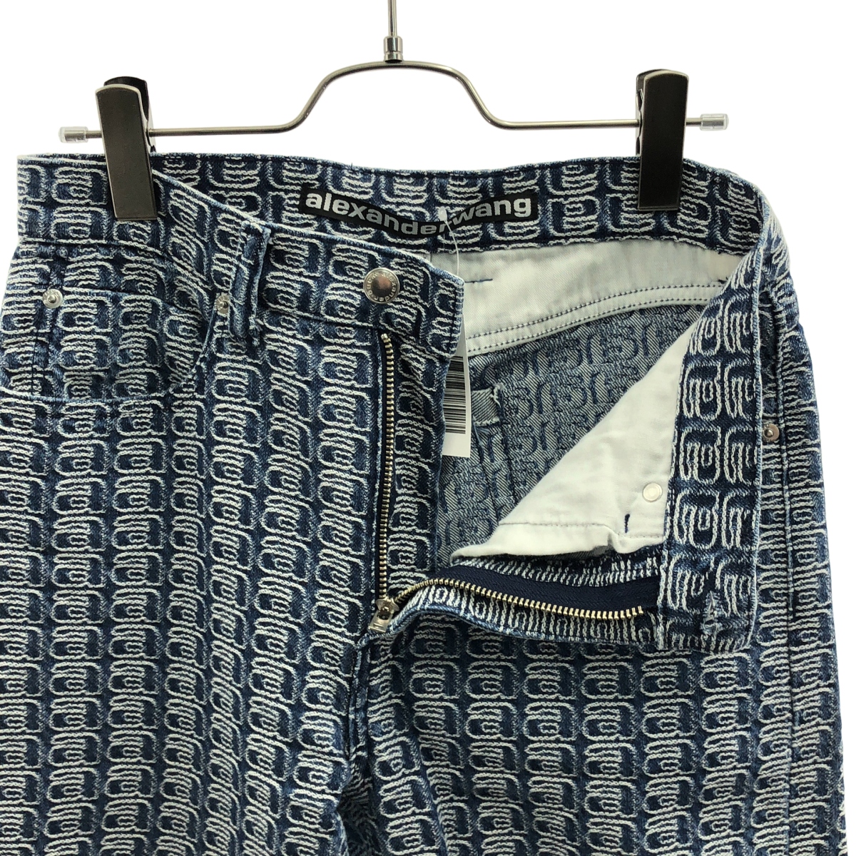 ALEXANDER WANG / アレキサンダーワン ロゴ 総柄 デニム パンツ