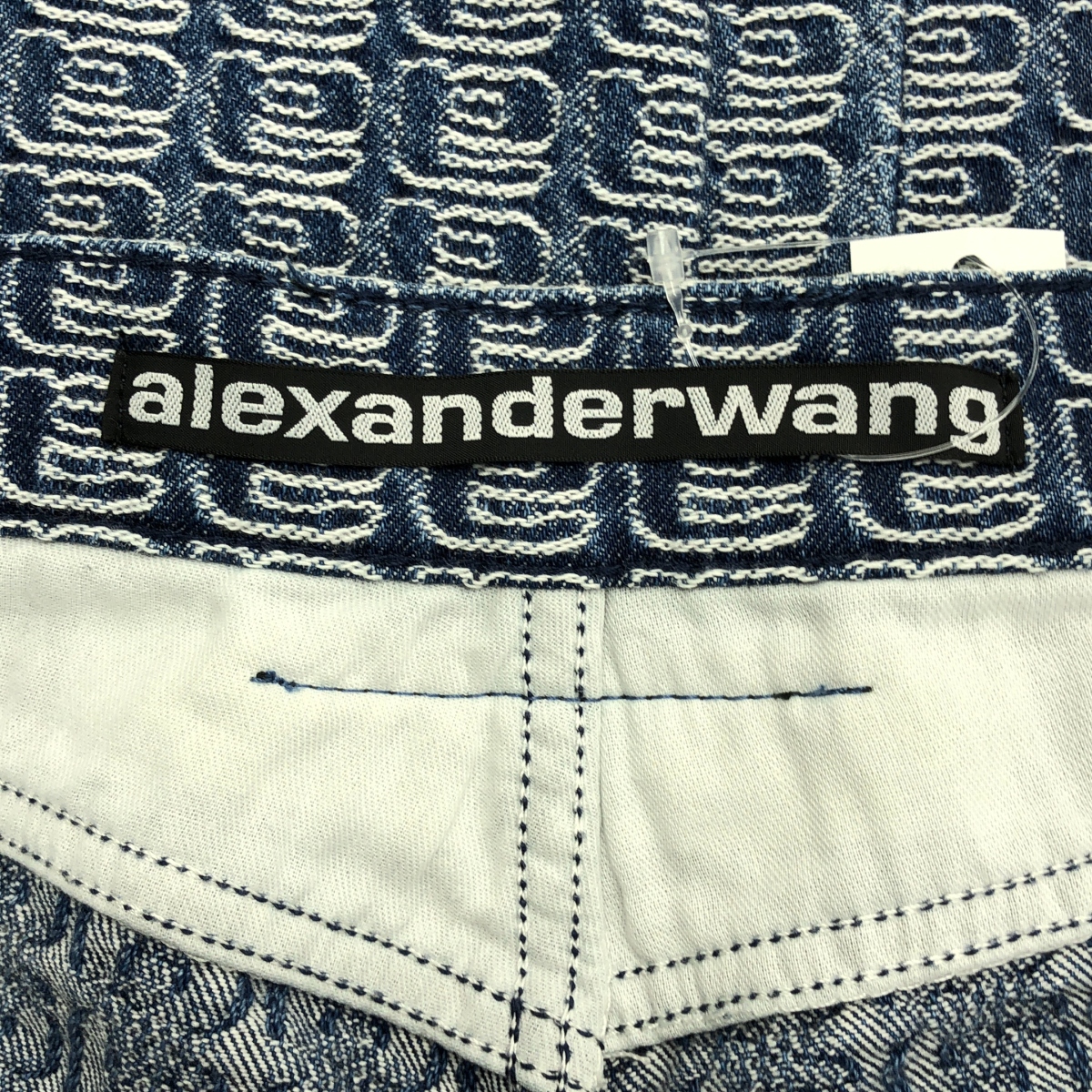 ALEXANDER WANG / アレキサンダーワン ロゴ 総柄 デニム パンツ