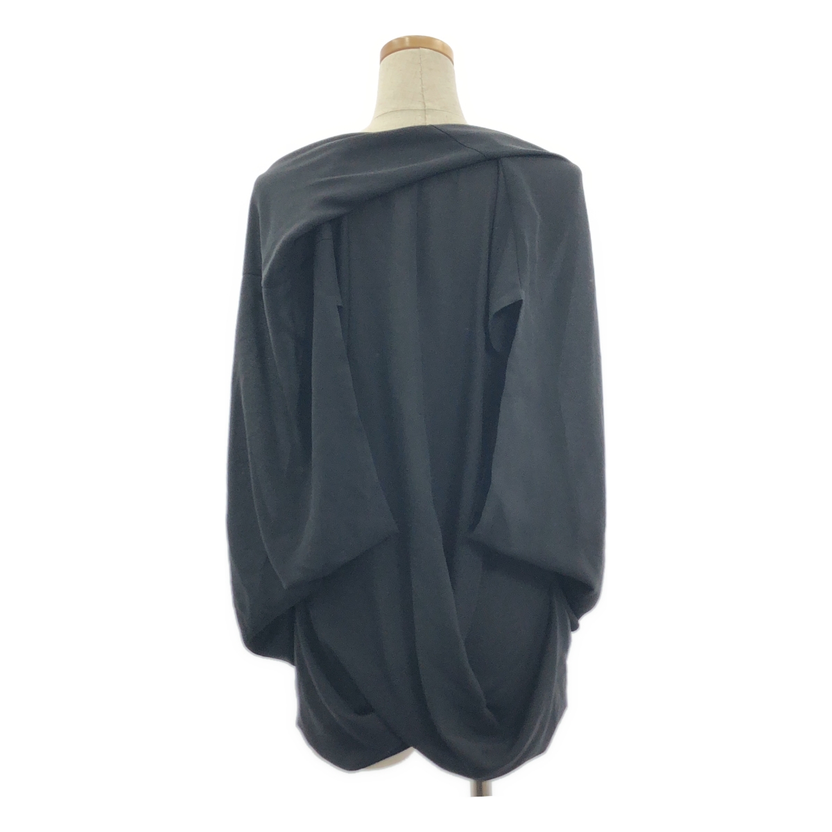 JUNYA WATANABE COMME des GARCONS / ジュンヤワタナベ ポリエステル 変形 ドレープ プルオーバー ブラウス