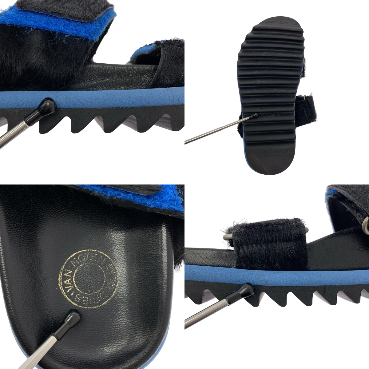 DRIES VAN NOTEN / ドリスヴァンノッテン ハラコ ダブルストラップ サンダル シューズ