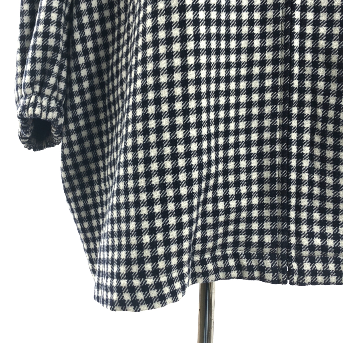 VETEMENTS / ヴェトモン Gingham Zip Up Pea Coat / エンジェル オーバー コート / ユニセックス