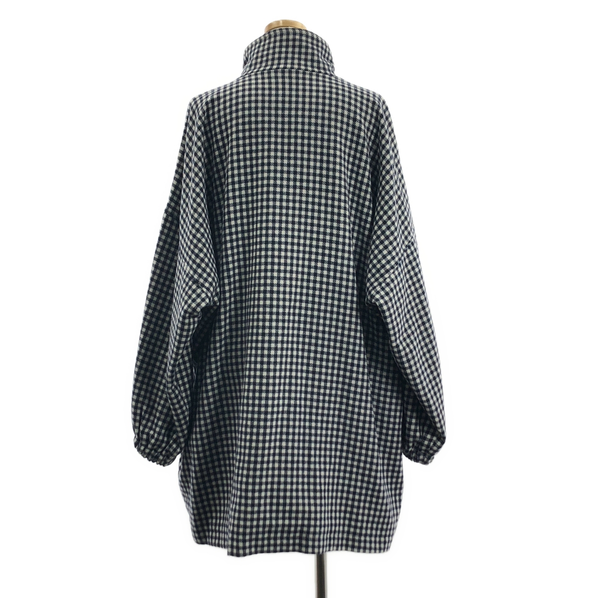VETEMENTS / ヴェトモン Gingham Zip Up Pea Coat / エンジェル オーバー コート / ユニセックス