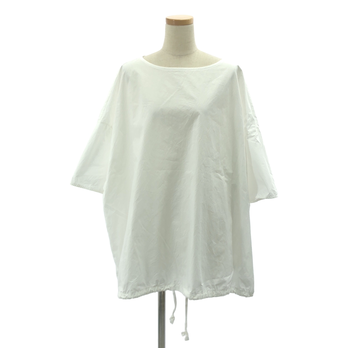 オーバーシルエット サイドポケット コンパクト天竺クルーネック