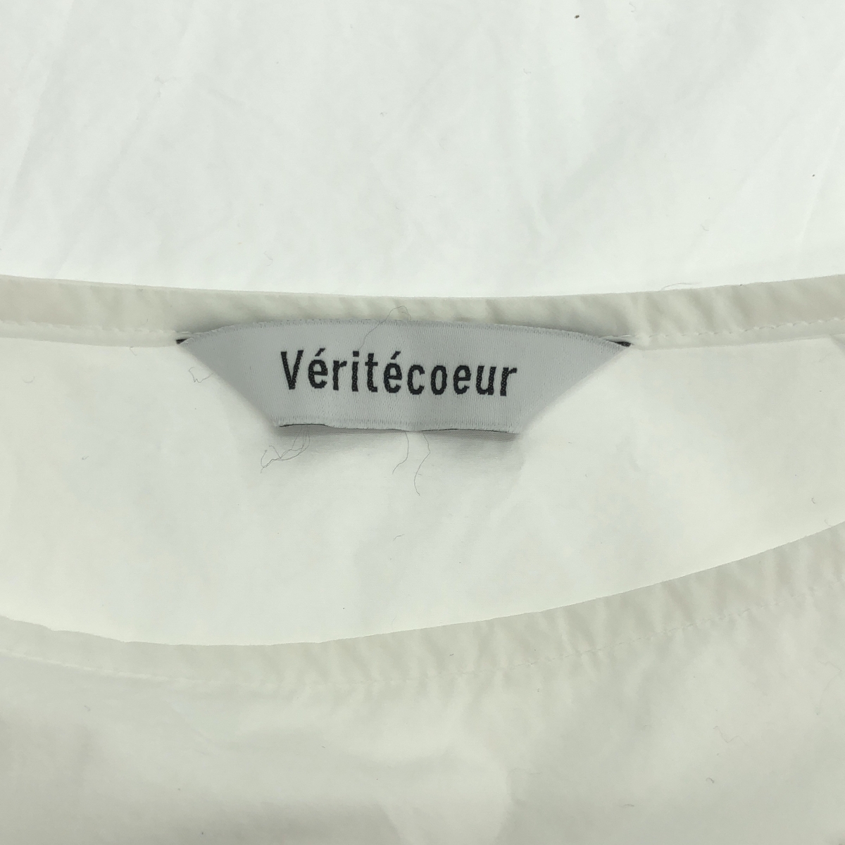 veritecoeur / ヴェリテクール ドローストリング ボリューム オーバー ブラウス