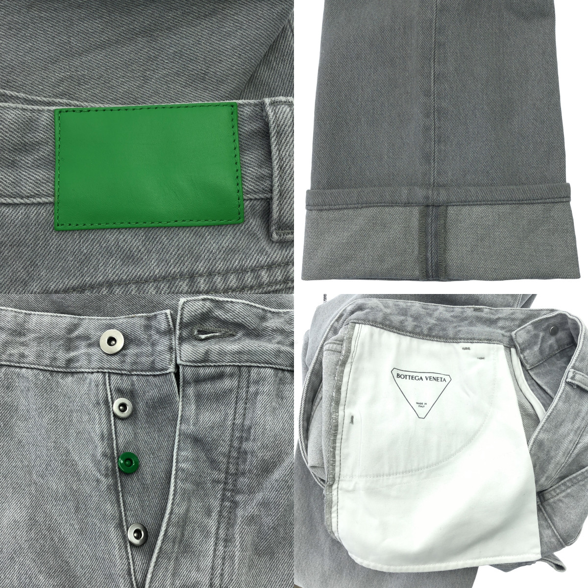 BOTTEGA VENETA / ボッテガヴェネタ light grey washed denim jeans  / ウォッシュデニム ストレート デニムパンツ