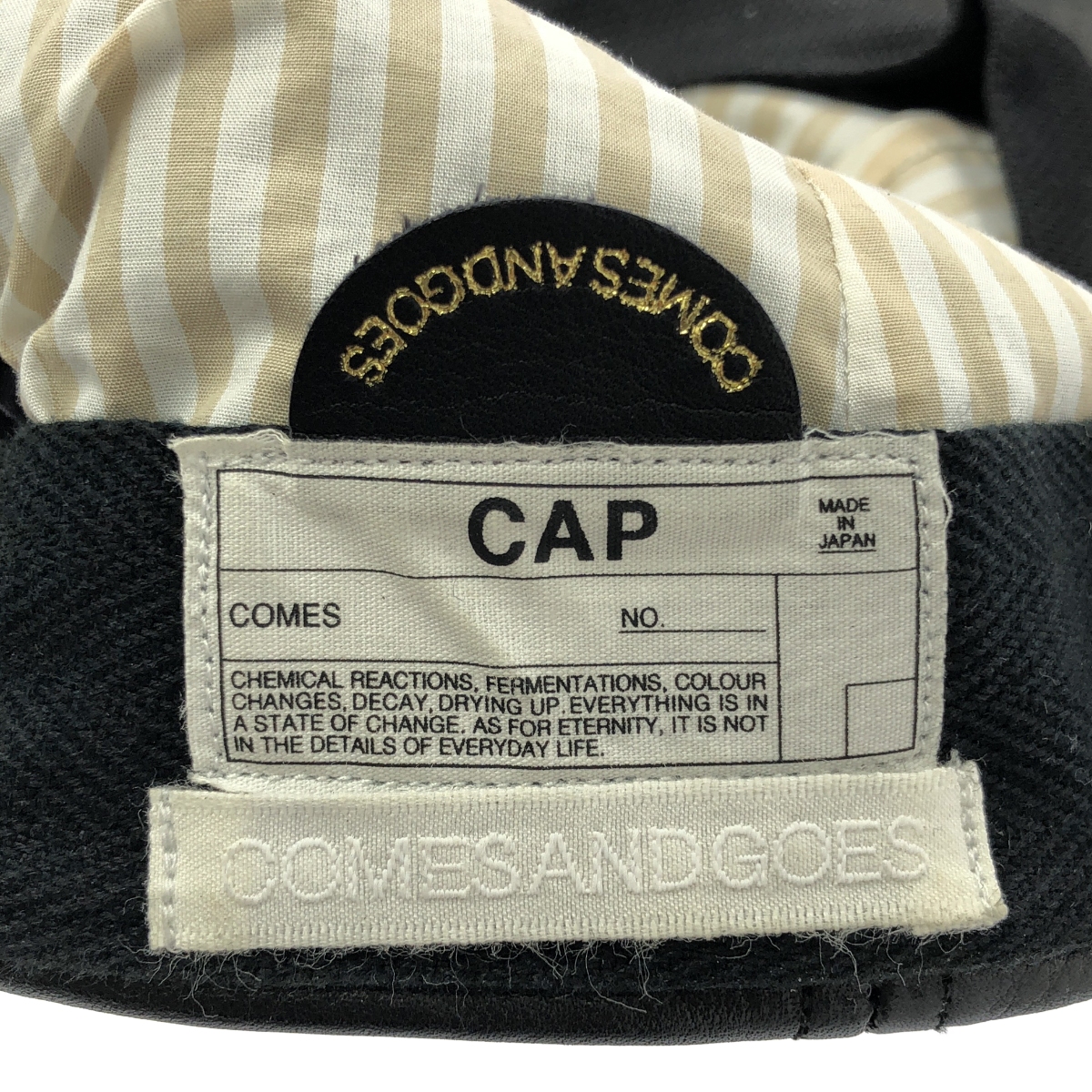 COMESANDGOES / カムズアンドゴーズ カウレザー 6パネル キャップ
