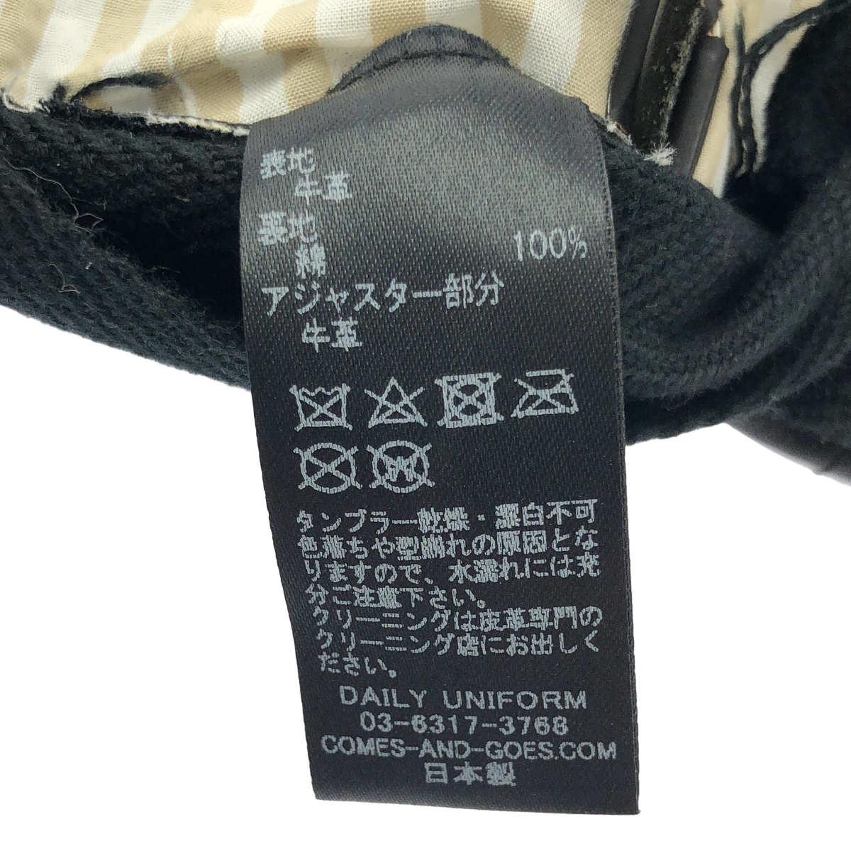 COMESANDGOES / カムズアンドゴーズ カウレザー 6パネル キャップ